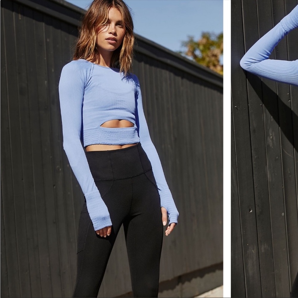 Free People movement Cut It Out long sleeve top